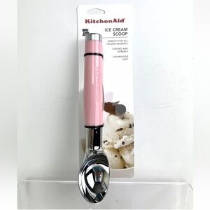 New KitchenAid Classic Ice Cream Scoop One Size KE117OHGGA - Pink Handle
